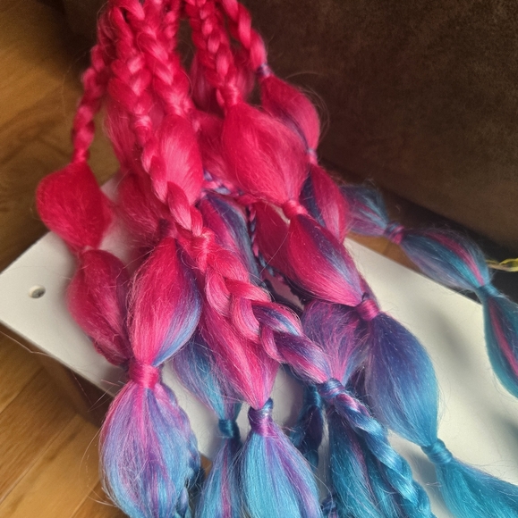 Handmade Rave Braided Hair Extensions - Picture 2 of 3